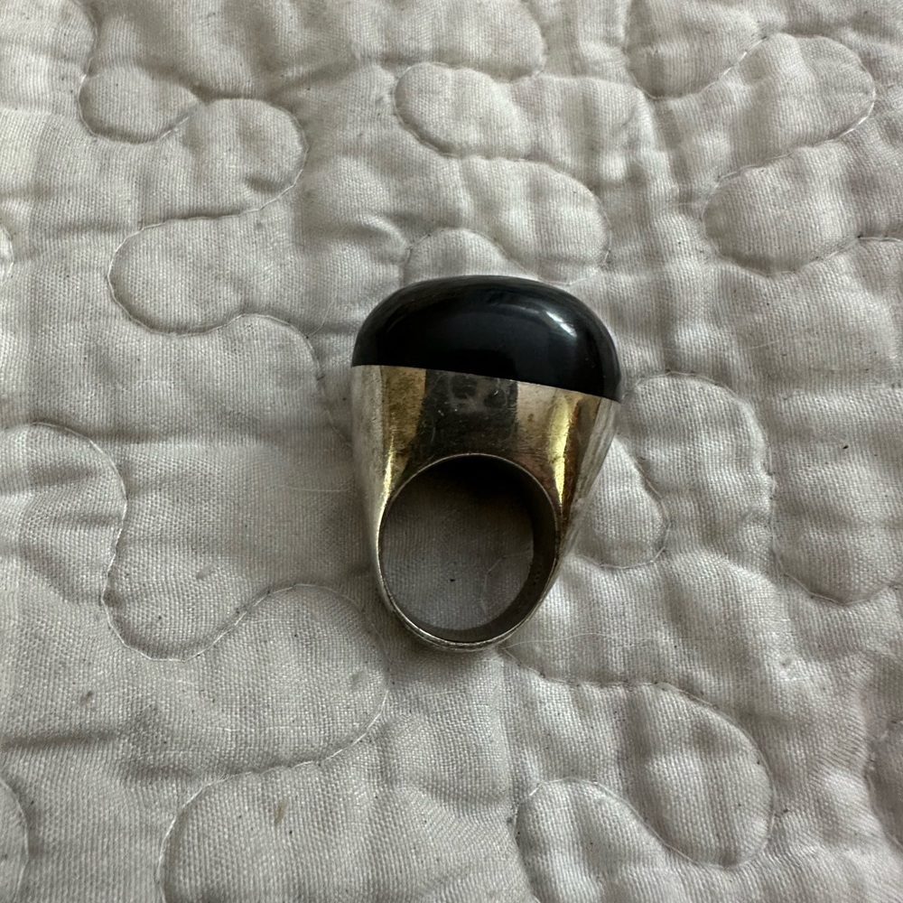 Dinosaur Designs Silver and Resign Bubble Statement Ring